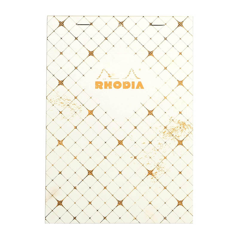 RHODIA Heritage Stapled No.16 Lined Quadrille Ivory