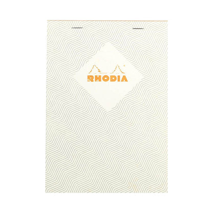 RHODIA Heritage Stapled No.16 Lined Chevron Ivory