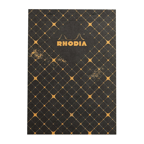 RHODIA Heritage Stapled No.16 5x5 Sq Quadrille BK