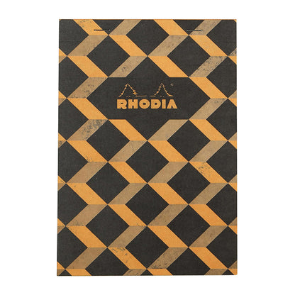 RHODIA Heritage Stapled No.16 5x5 Sq Escher Black