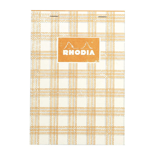 RHODIA Heritage Stapled No.16 5x5 Sq Tartan Ivory