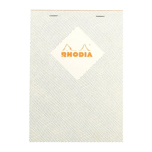 RHODIA Heritage Stapled No.16 5x5 Sq Chevron Ivory