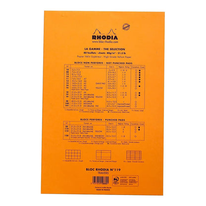 RHODIA Basics Yellow No.119 A4+ 210x318mm Orange