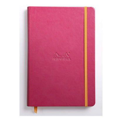 RHODIArama Webnotebook A5 Ivory Lined Hardcover-Raspberry