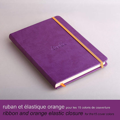 RHODIArama Webnotebook A5 Ivory Lined Hardcover-Purple