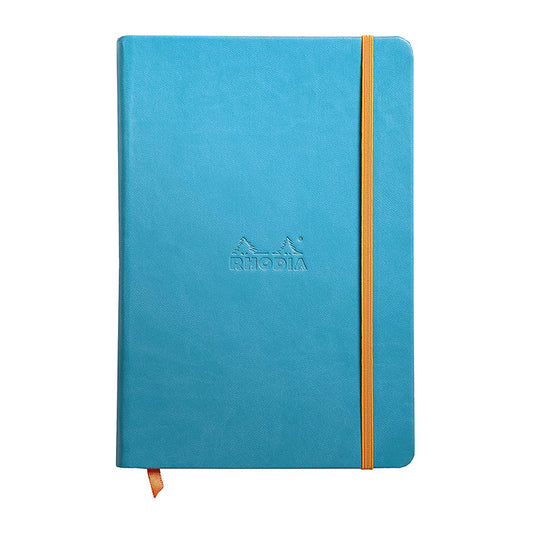 RHODIArama Webnotebook A5 Ivory Lined Hardcover-Turquoise