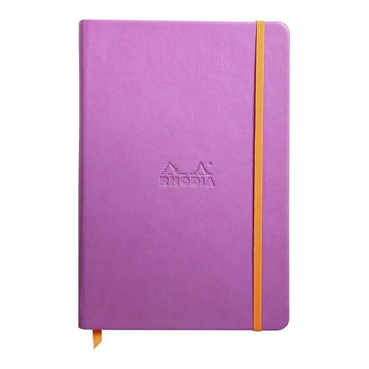 RHODIArama Webnotebook A5 Ivory Plain Hardcover-Lilac