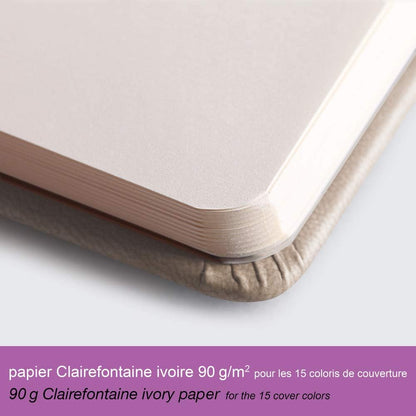 RHODIArama Webnotebook A5 Ivory Plain Hardcover-Lilac