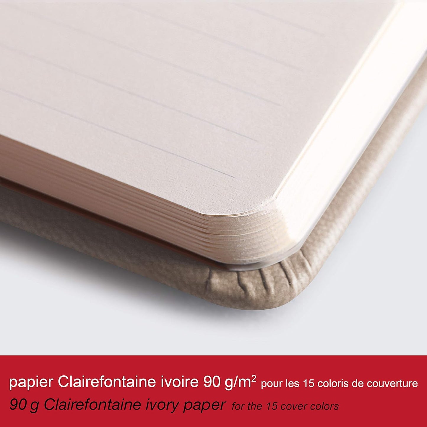 RHODIArama Webnotebook A5 Ivory Plain Hardcover-Poppy