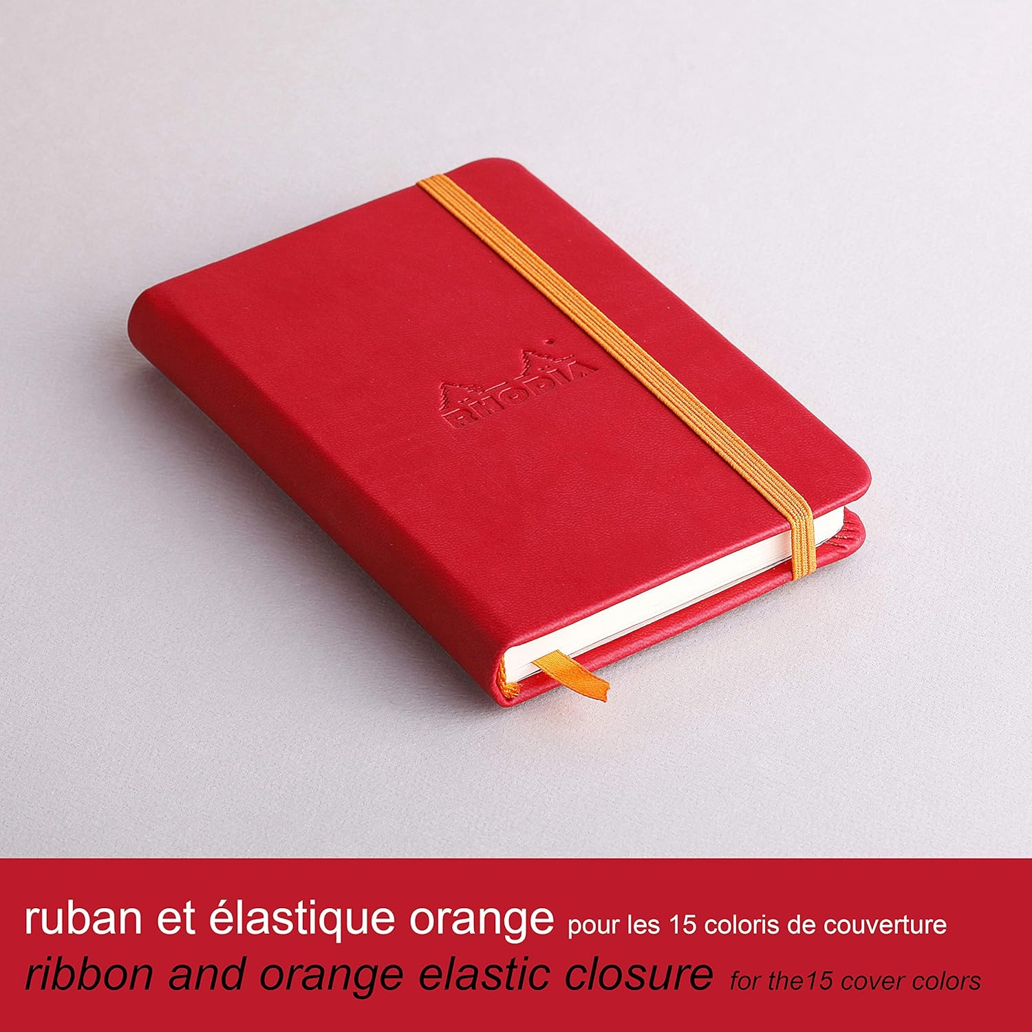 RHODIArama Webnotebook A6 Ivory Plain Hardcover-Poppy