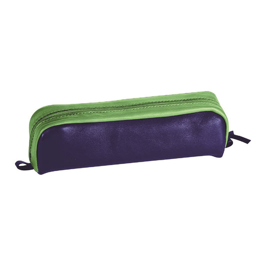 CLAIREFONTAINE LEATHER Pencil Case Rectangular Blue/Green