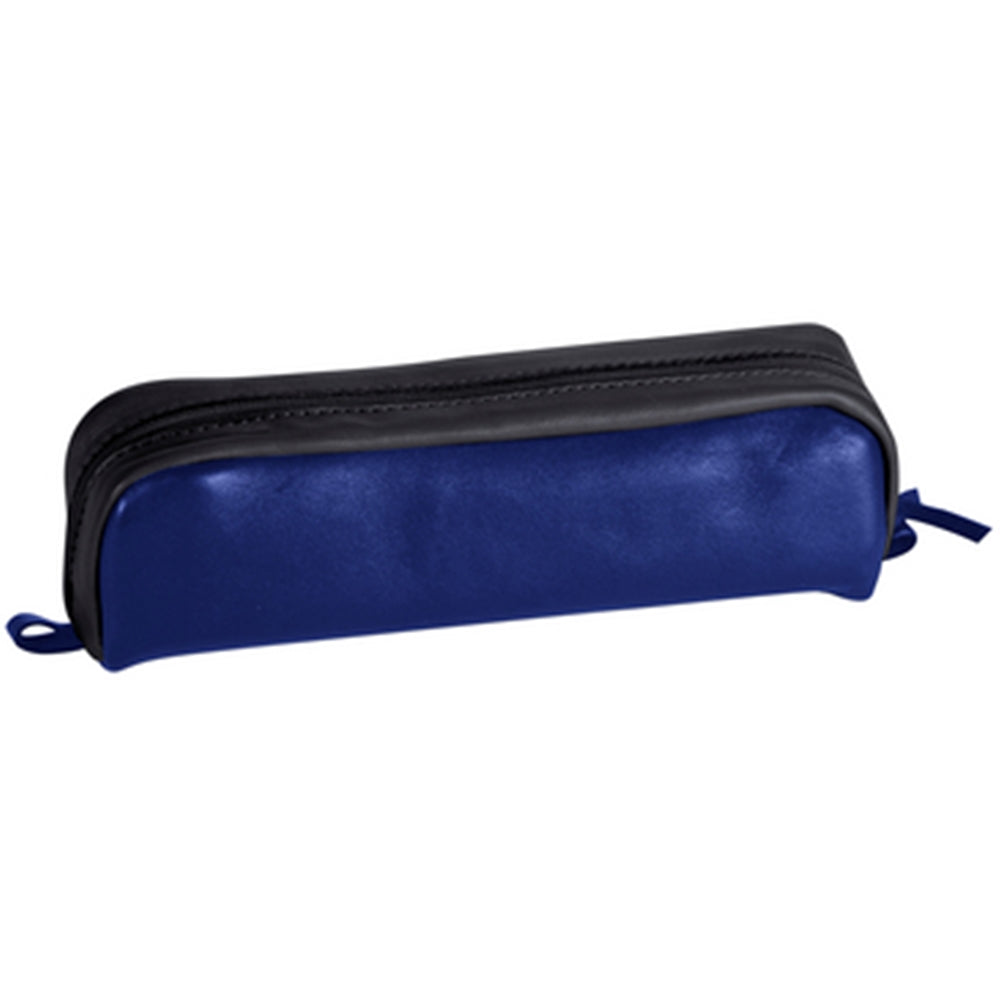 CLAIREFONTAINE LEATHER Pencil Case Rectangular Blue/Black