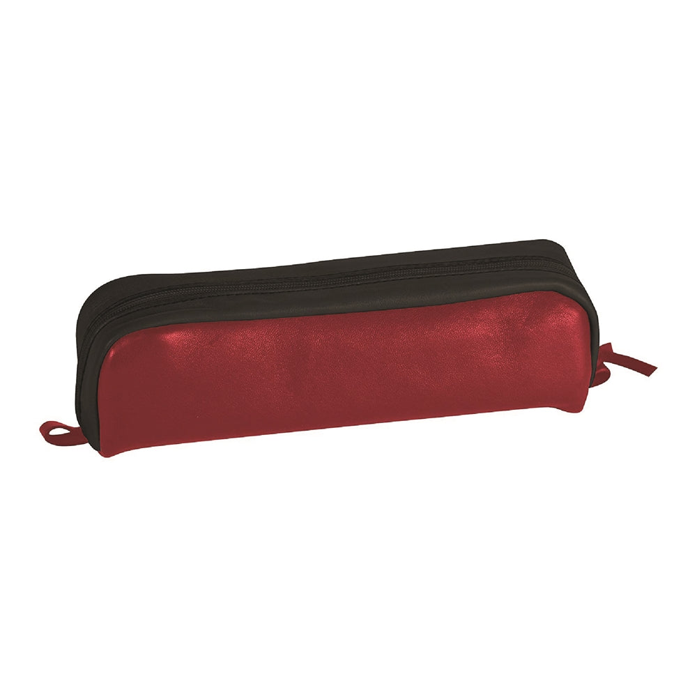 CLAIREFONTAINE LEATHER Pencil Case Rectangular Red/Black