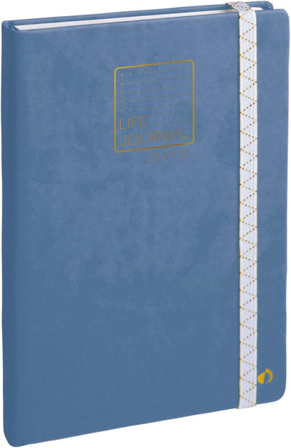 QUO VADIS Life Journal Dots L 15x21cm Blue-Grey 1218730