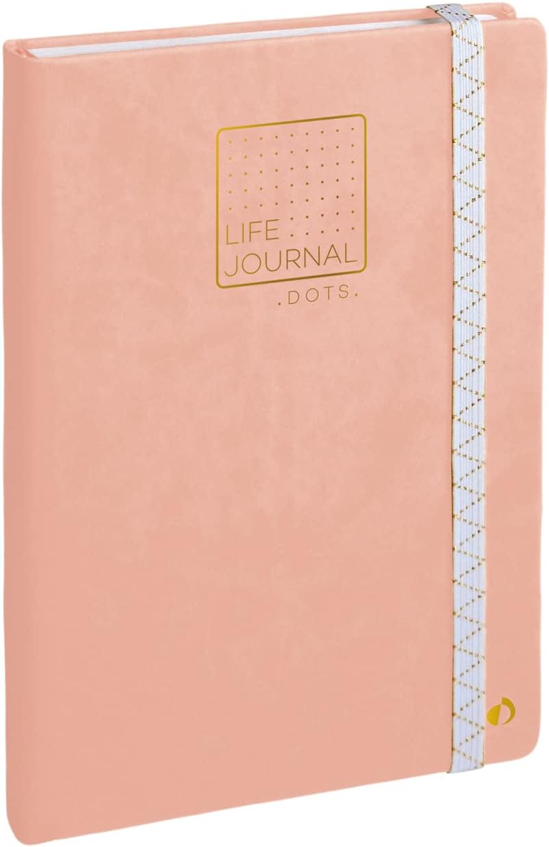 QUO VADIS Life Journal Dots L 15x21cm Coral Pink 1218731