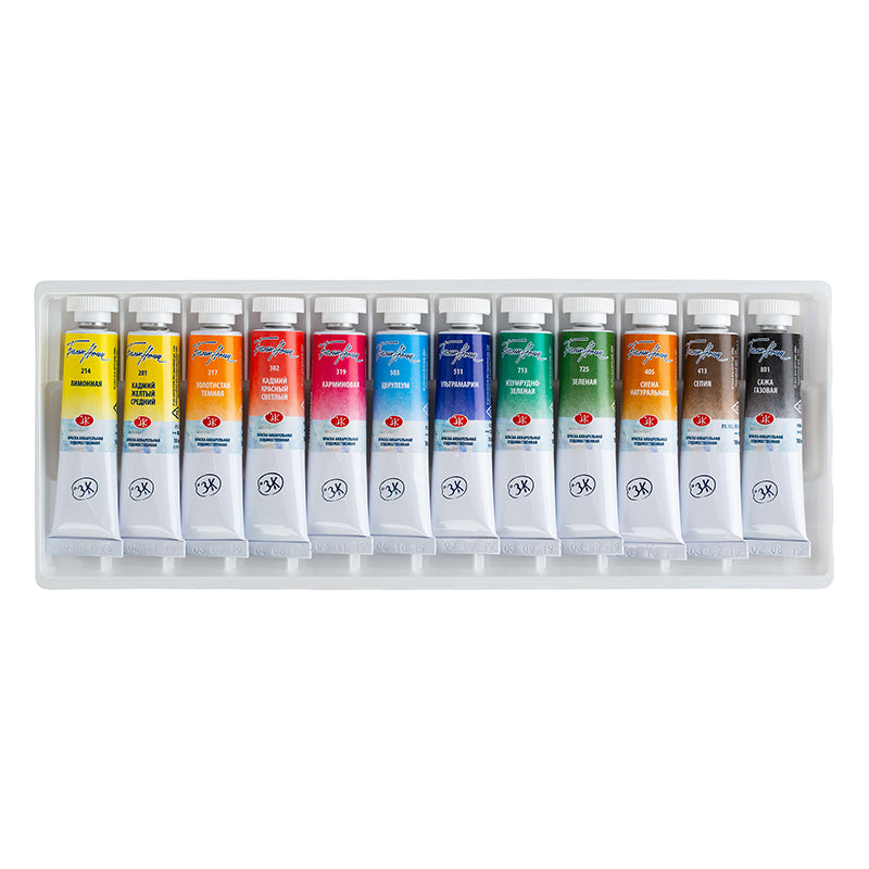 WHITE NIGHTS Artists Watercolour Set 12x10ml Tubes Default Title