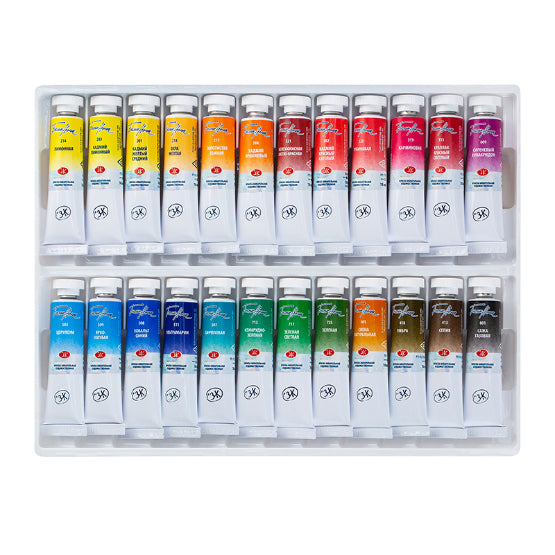 WHITE NIGHTS Artists Watercolour Set 24x10ml Tubes Default Title