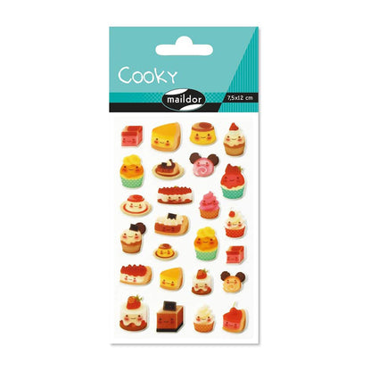 MAILDOR 3D Stickers Cooky Kawaï Cakes 1s