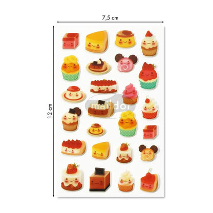 MAILDOR 3D Stickers Cooky Kawaï Cakes 1s