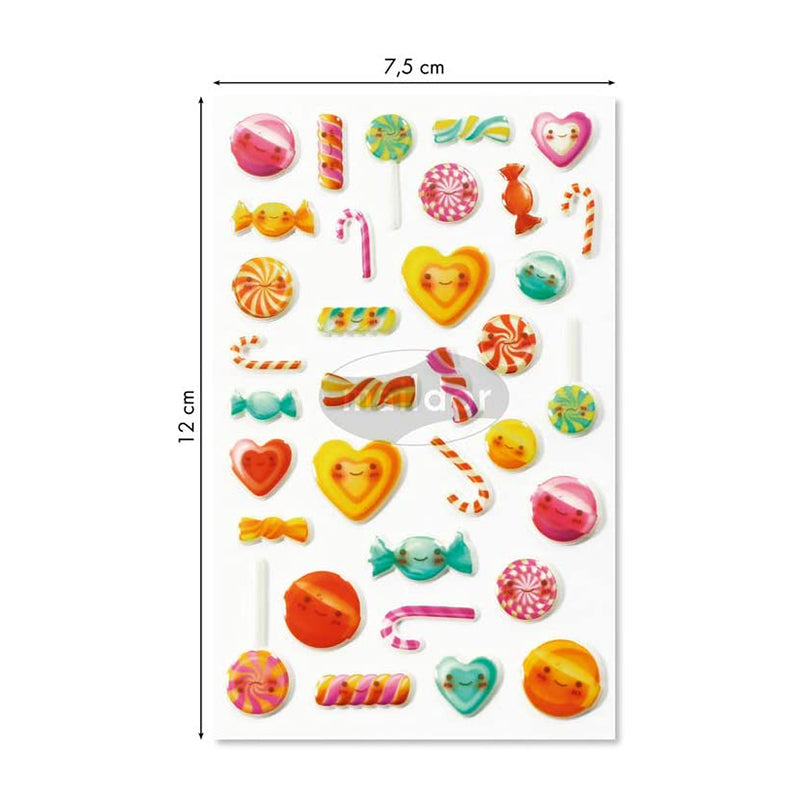 MAILDOR 3D Stickers Cooky Kawaï Candies 1s