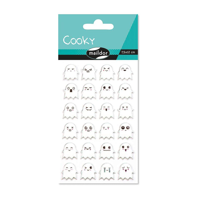 MAILDOR 3D Stickers Cooky Ghosts 1s