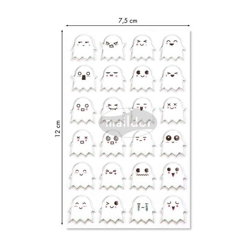 MAILDOR 3D Stickers Cooky Ghosts 1s