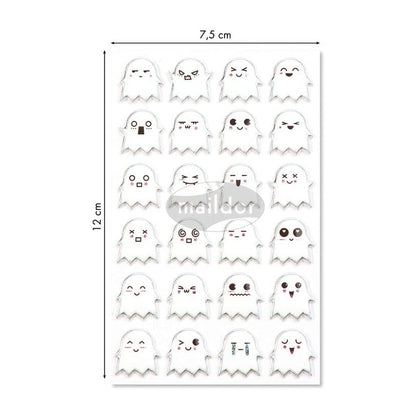 MAILDOR 3D Stickers Cooky Ghosts 1s