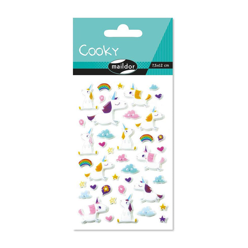 MAILDOR 3D Stickers Cooky Unicorns 1s