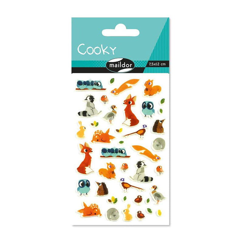 MAILDOR 3D Stickers Cooky Animals Of The Forest 1s