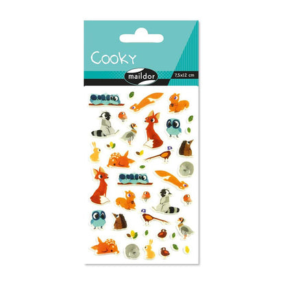 MAILDOR 3D Stickers Cooky Animals Of The Forest 1s