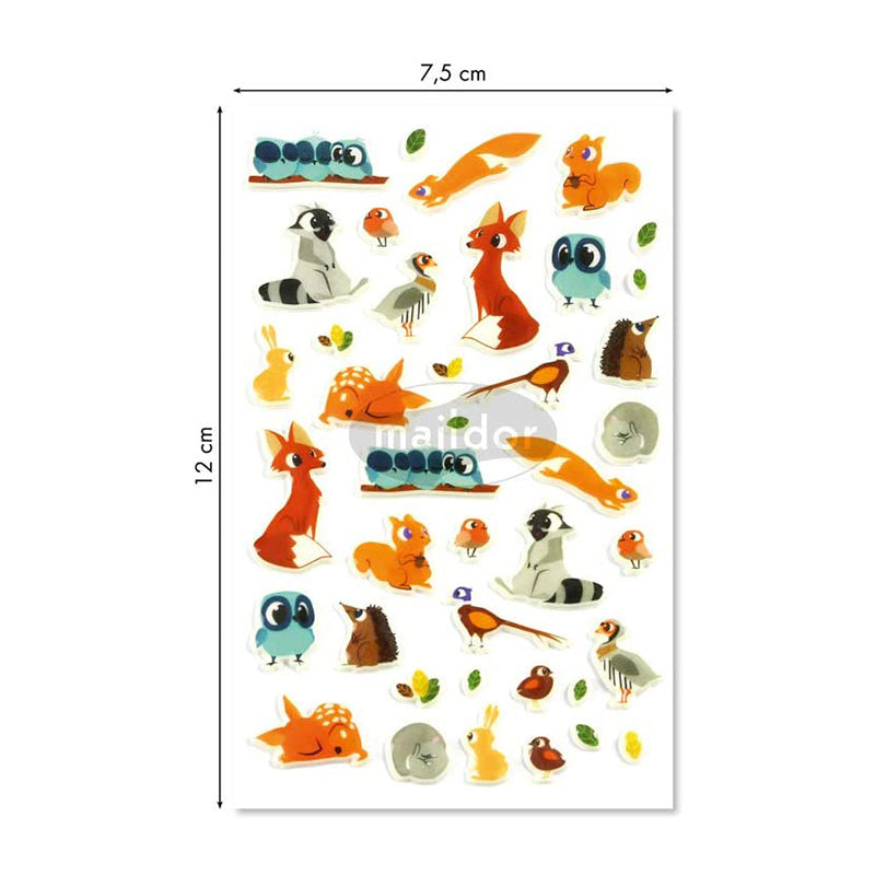 MAILDOR 3D Stickers Cooky Animals Of The Forest 1s