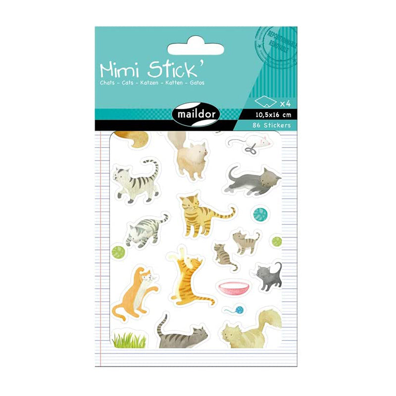 MAILDOR Deco Stickers Mimi Stick Cats 4s