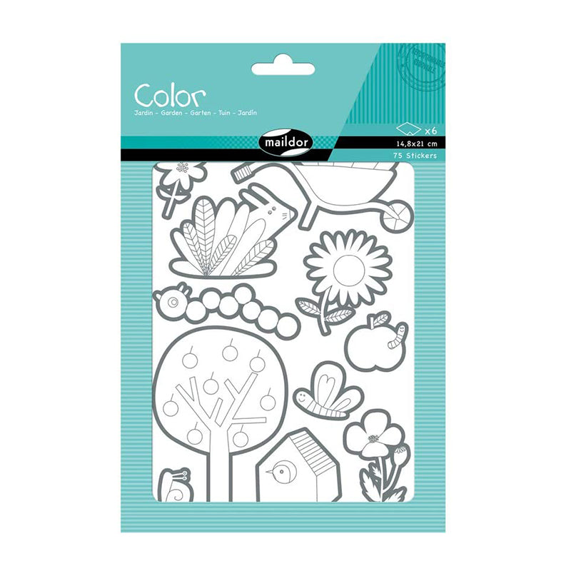 MAILDOR Deco Stickers Color Garden 6s