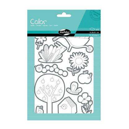 MAILDOR Deco Stickers Color Garden 6s