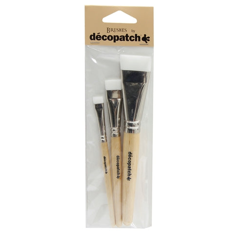 DECOPATCH Accessories:Brush-Nylon 3 Pack