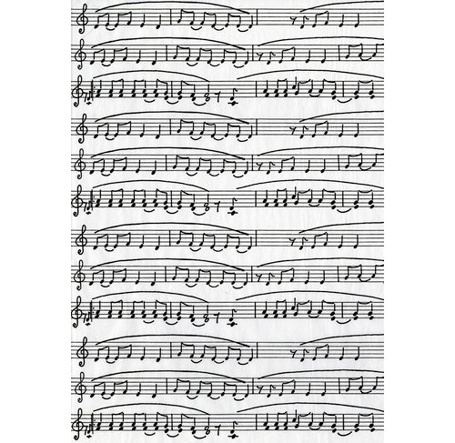 DECOPATCH Paper:Black & White 468 Music Sheet