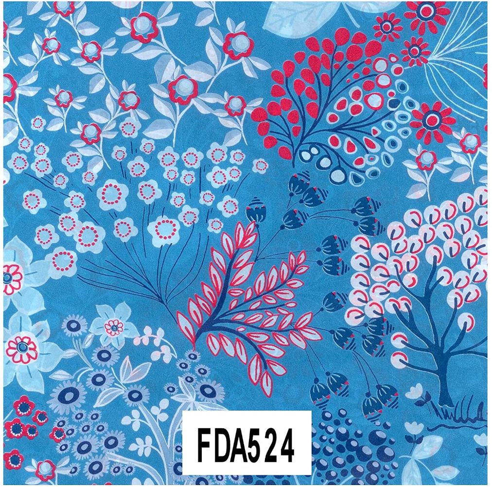 DECOPATCH Paper:Blue 524 Vintage Floral