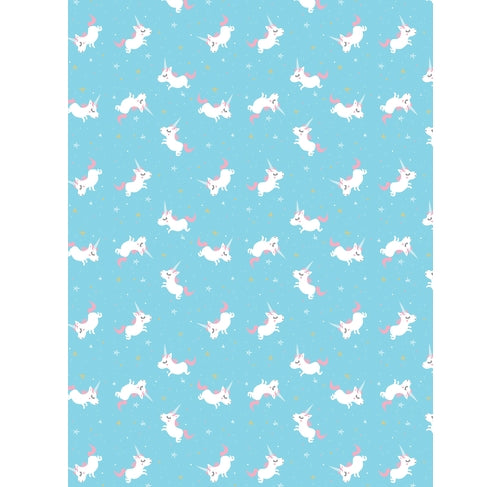 DECOPATCH Paper:Blue 727 Unicorns-White