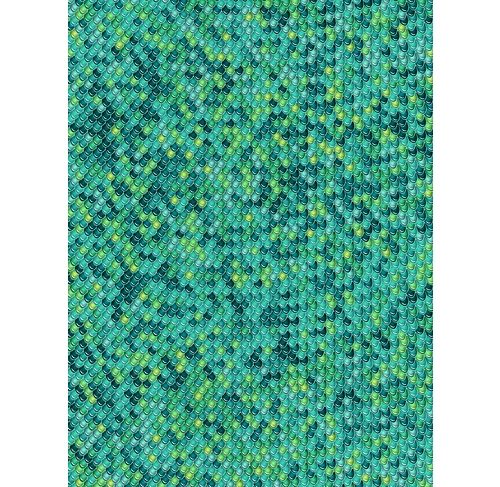 DECOPATCH Paper:Blue 729 Fish Scales-Blue Green