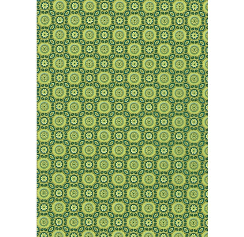 DECOPATCH Paper:Green 643 Leaf Mosaic