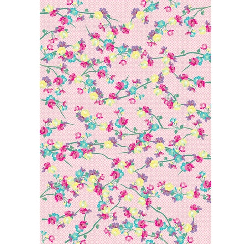 DECOPATCH Paper:Pink 747 Flowers