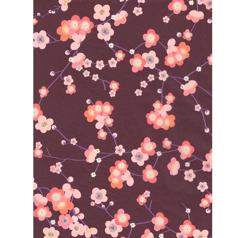 DECOPATCH Paper:Purple 707 Japanese Blossom