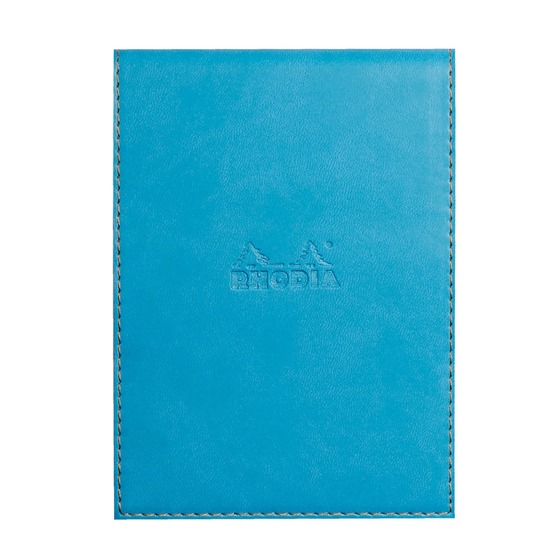 RHODIArama Notepad Cover+No.13 5x5 Sq Turquoise Blue