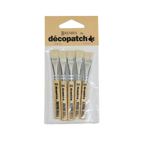 DECOPATCH Accessories:Brush-Pure Silk No.5 5 Pack