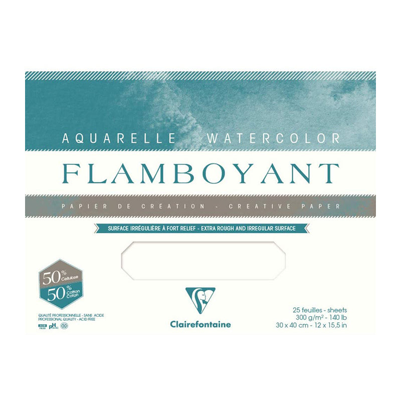 CLAIREFONTAINE Flamboyant Glued Pad 24x32cm 20s