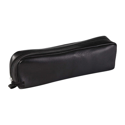 CLAIREFONTAINE Black Leather Pencil Case Rectangular