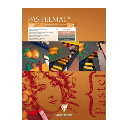 CLAIREFONTAINE Pastelmat Pad 360g 30x40cm 12s No.2 4 Shades