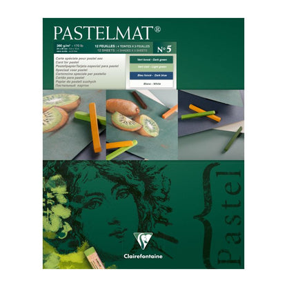 CLAIREFONTAINE Pastelmat Pad 360g 24x30cm 12s No.5 4 Shades