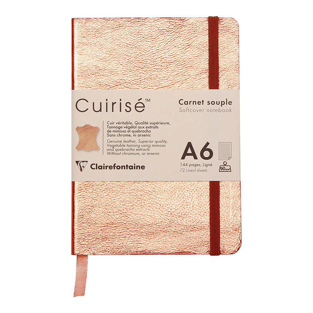 CLAIREFONTAINE Cuirise Softcover Notebook A6 Copper