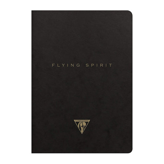 CLAIREFONTAINE Flying Spirit Notebook 16x21cm Lined 48s Black